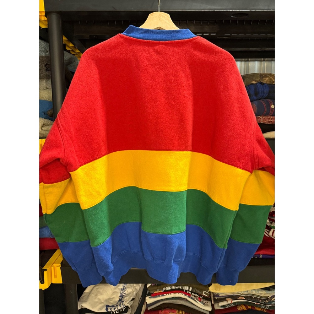 Vintage Chase Authentics NASCAR Jeff Gordon 24 DuPont Sweatshirt XL Colorblock - Picture 3 of 5